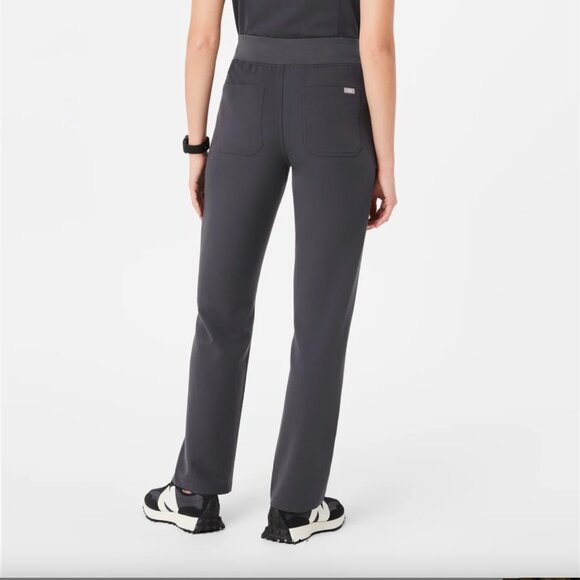 Figs High Waisted Livingston Basic Scrub Pants gray plus size XXL nurse - Picture 10 of 11
